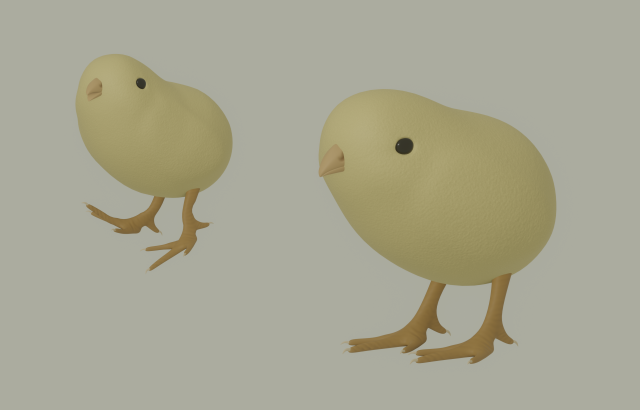 Chick Modelo 3D .c4d .max .obj .3ds .fbx .stl .blend 