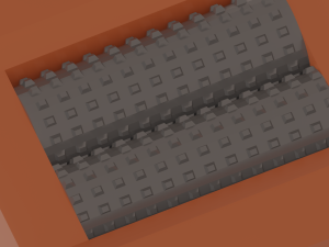 Double Roller Crushers 3D Model