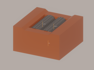 Double Roller Crushers 3D Model