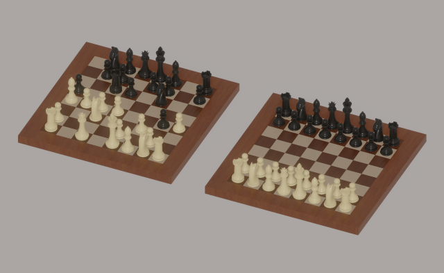Chess Model 3D .c4d .max .obj .3ds .fbx .stl .blend 