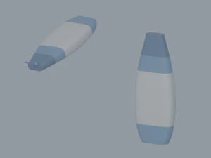 Butelka szamponu Model 3D