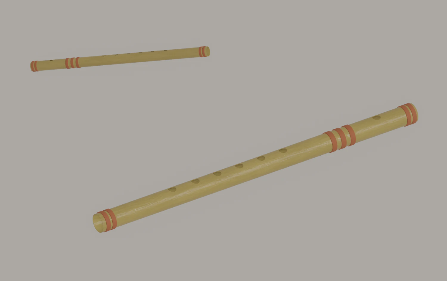 Flauto Modello 3D .c4d .max .obj .3ds .fbx .stl .blend 