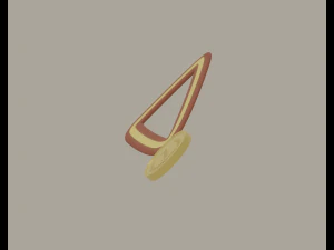 Gold Medal Award 3D Model