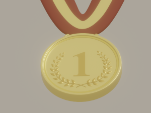 Gold Medal Award Modello 3D