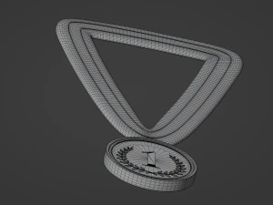 Gold Medal Award 3D Model