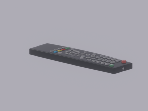 TV Remote Control Modèle 3D