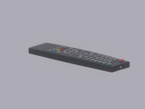 TV Remote Control 3D Model