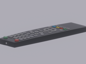 TV Remote Control Modèle 3D