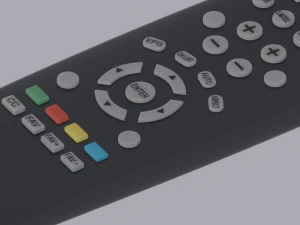 TV Remote Control 3D Model