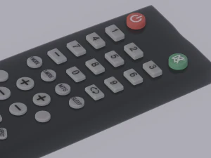 TV Remote Control 3D Model