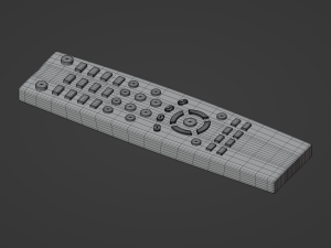 TV Remote Control Modèle 3D