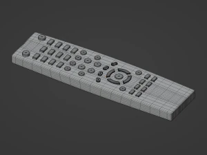 TV Remote Control 3D Model