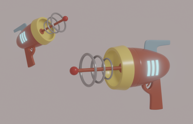 Laser Pistol 3D Model .c4d .max .obj .3ds .fbx .stl .blend 