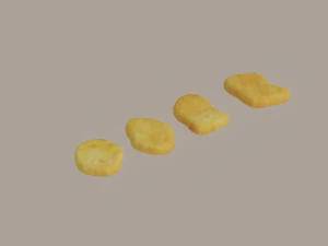 Chicken Nuggets 3D Model