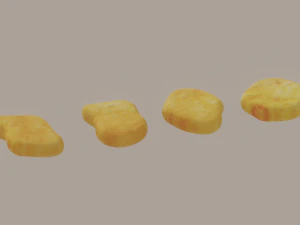 Chicken Nuggets 3D Model