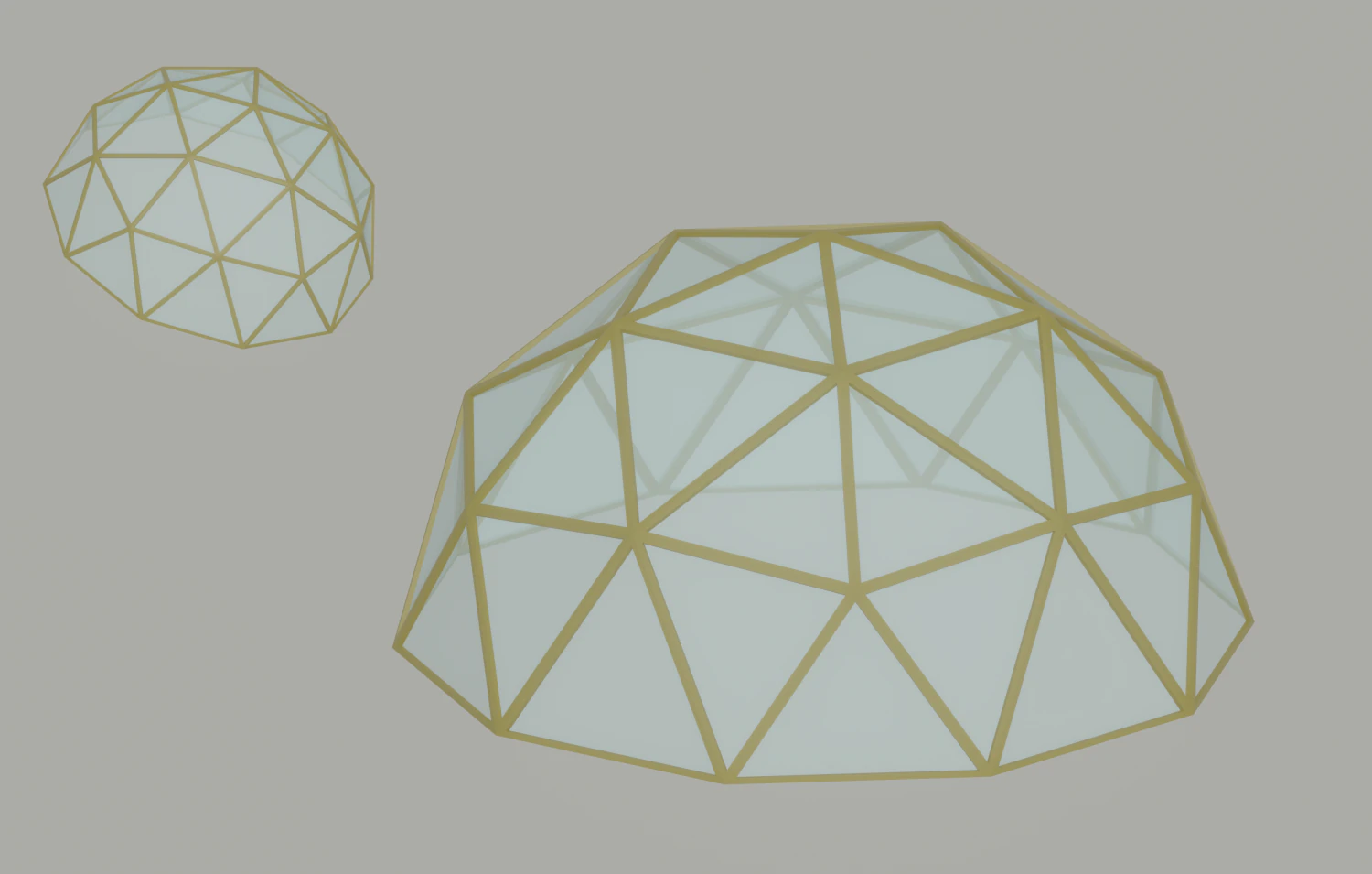 Kopuła Szklarni Model 3D .c4d .max .obj .3ds .fbx .stl .blend 