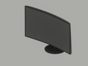 Curved Monitor 3D Model