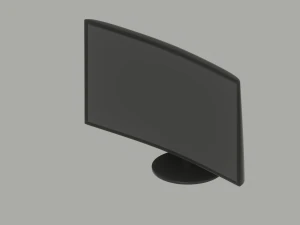 Curved Monitor 3D Model