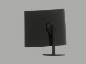 Curved Monitor 3D Model