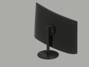 Curved Monitor 3D Model