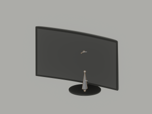 Curved Monitor 3D Model