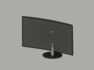 Curved Monitor 3D Model