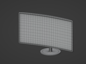 Curved Monitor 3D Model