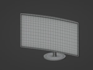 Curved Monitor 3D Model