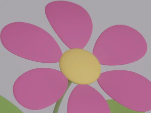 Flower in a Pot 3D Model