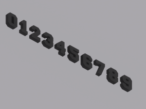 Numbers Model 3D