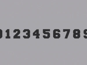 Numbers 3D Model