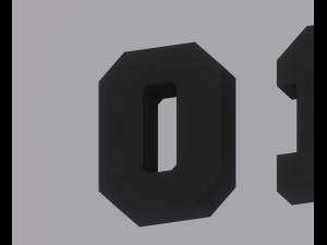 Numbers Model 3D