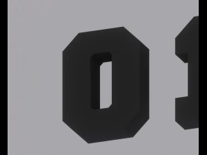 Numbers 3D Model