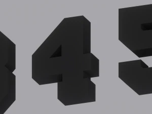Numbers 3D Model