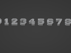 Numbers Model 3D