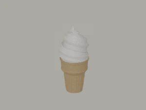 Cone Ice Cream 3D Model