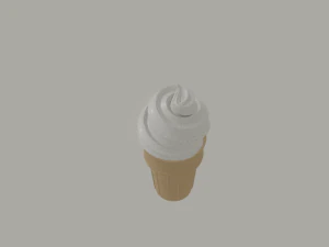Cone Ice Cream 3D Model