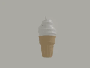 Cone Ice Cream 3D Model