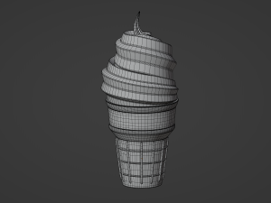 Cone Ice Cream 3D 모델
