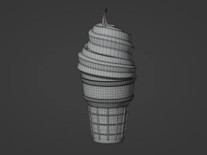 Cone Ice Cream 3D Model