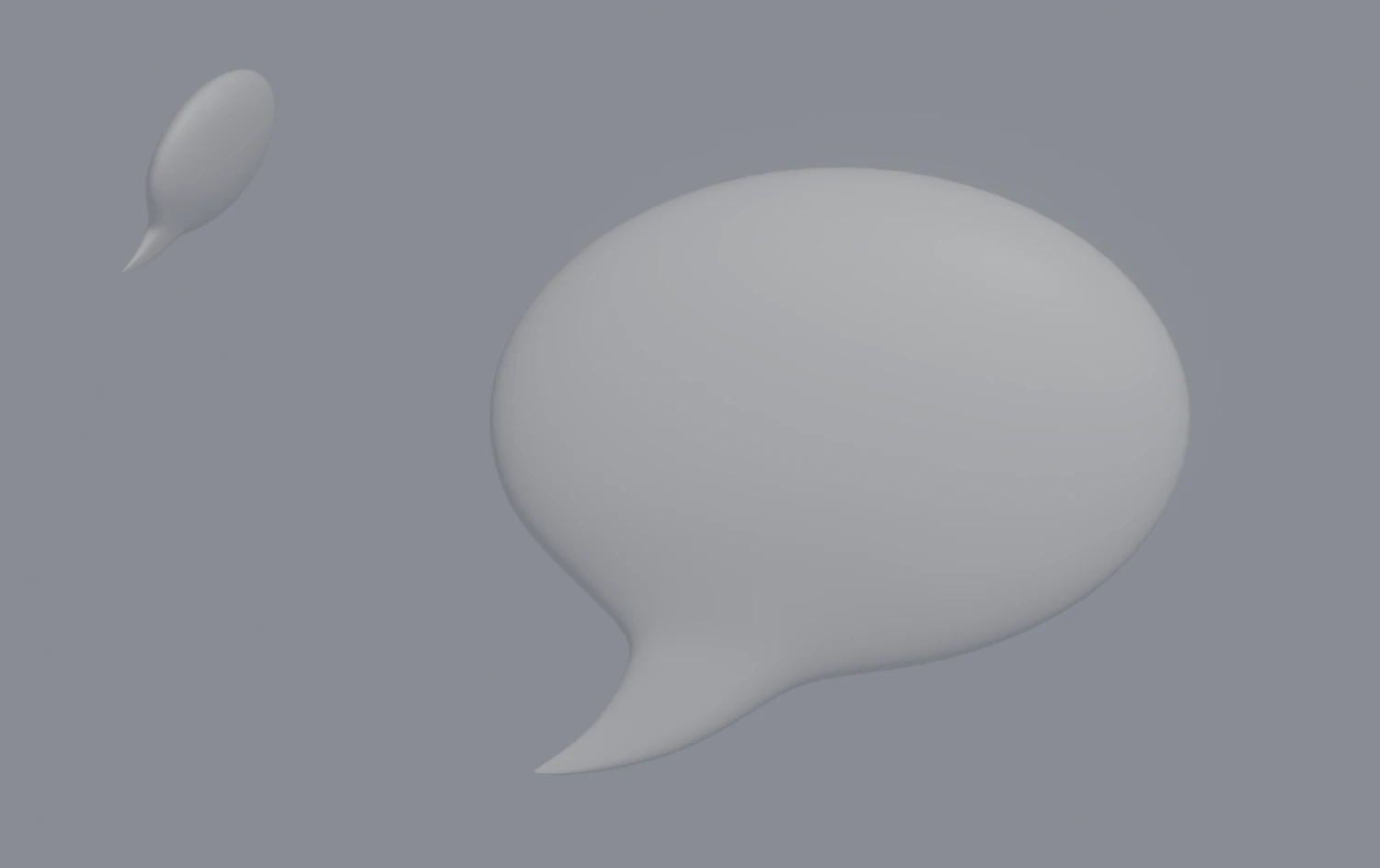Speech Bubble 3D Model .c4d .max .obj .3ds .fbx .stl .blend 