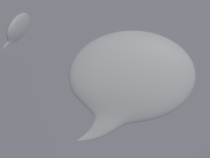 Speech Bubble 3D Model