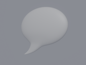 Speech Bubble 3D Model