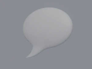 Speech Bubble 3D Model