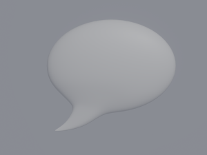 Speech Bubble 3D Model