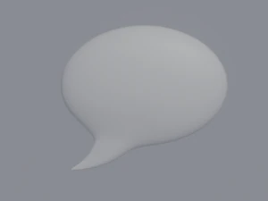 Speech Bubble 3D Model