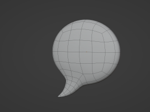 Speech Bubble 3D Model