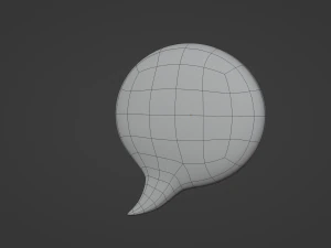 Speech Bubble 3D Model