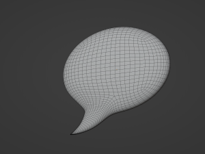 Speech Bubble 3D Model