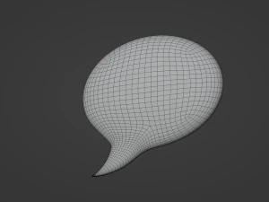 Speech Bubble 3D Model